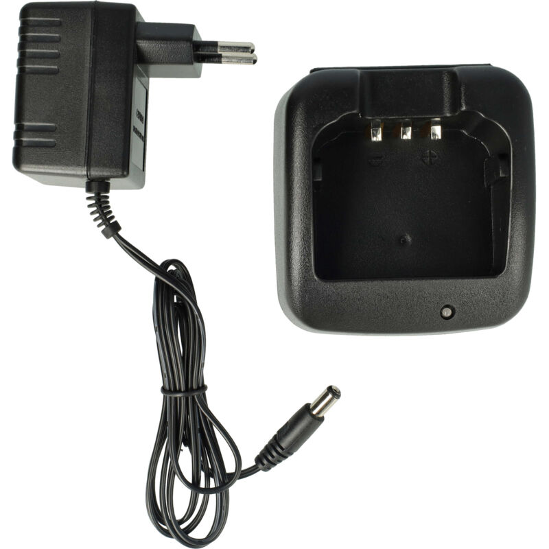 Vhbw - Chargeur compatible avec Icom IC-F16S, IC-F15S, IC-F16, IC-F24S, IC-F24 batteries de radio - Socle + Prise, 9 v