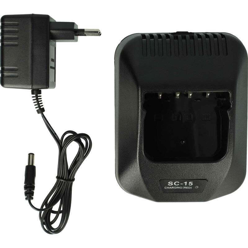 Chargeur de batterie compatible avec Kenwood TK-2107, TK-260GE, TK-261, TK-260G, TK-260 batterie de radio, talkie walkie (station) - Vhbw