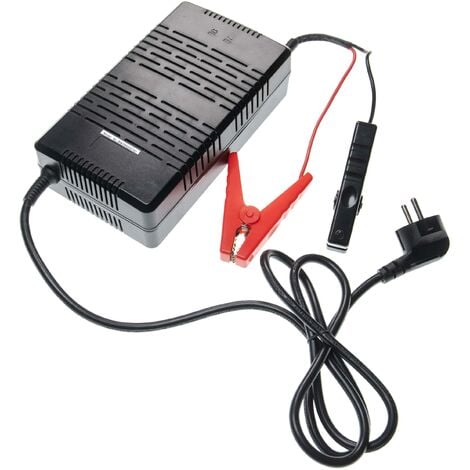 vhbw chargeur pour batterie de caravane (LiFePO4, 12.8V) chargeur de batterie avec bornes + affichage LED (AC 100-240V, 5.5A, DC 14.6V, 30A)