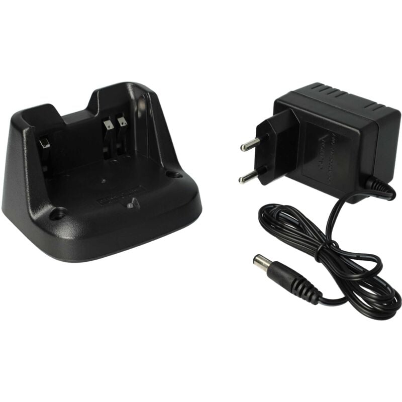 vhbw Chargeur Talkie Walkie compatible avec Icom IC-F4001, IC-F4002, IC-F3210D (chargeur, cordon secteur)