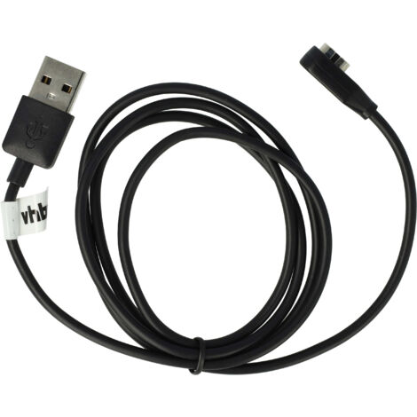 vhbw Charging Cable compatible with Aftershokz OpenComm ASC100, ASC100SG Headphones - Cable, 100 cm, Black