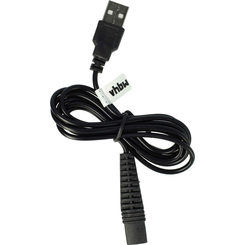 Charging Cable Compatible With Oral-B Genius 8000 Black, 8000S, 8000S Black, 8000S White Toothbrush - Power Cable, 120 Cm, Black - Vhbw