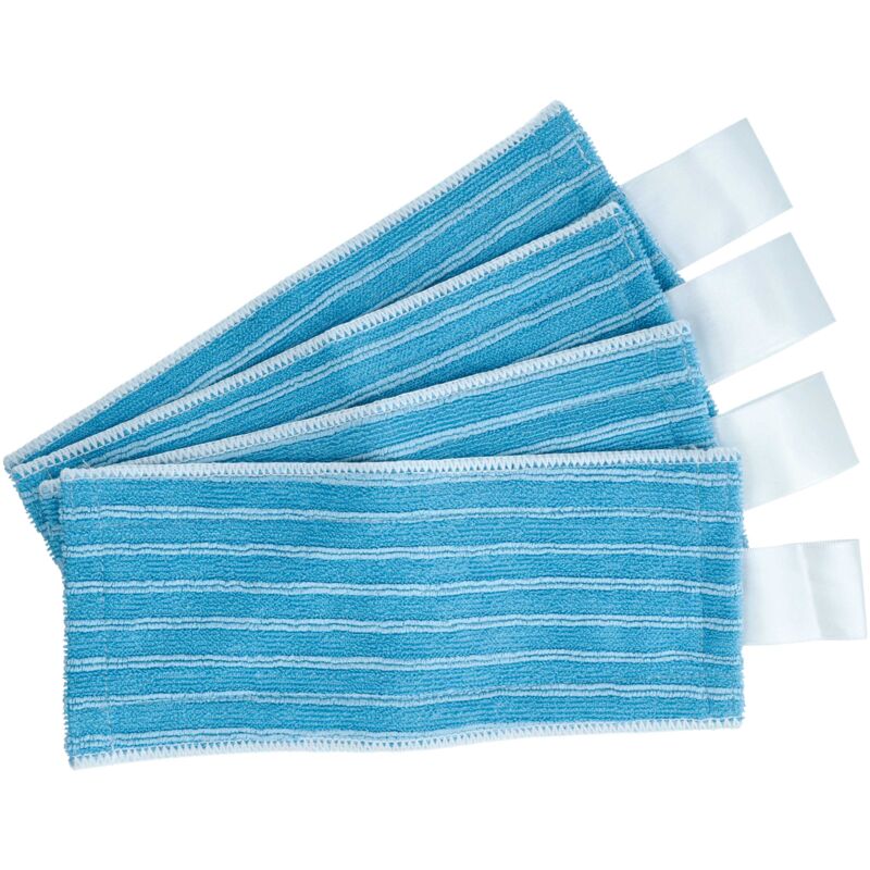 Cleaning Cloths 4-Pack compatible with Philips Power Pro Aqua FC6400/01, FC6401/01, FC6402/01, FC6402/61, FC6404/01, FC6405/01 Vacuum Cleaner - Vhbw