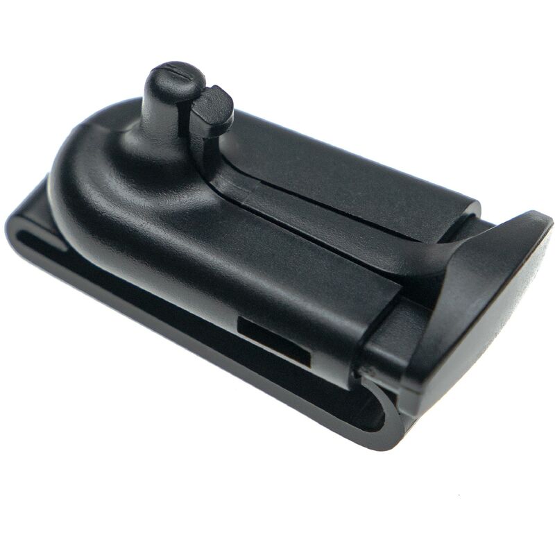 Clip à ceinture compatible avec Motorola Talkabout T9500, T9550, T9580, T9650 appareil radio - plastique, noir - Vhbw