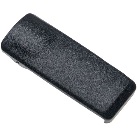 vhbw Clip à ceinture compatible avec Motorola XPR3300, XPR3500, XiRP8260, XiRP8268 appareil radio - plastique, noir