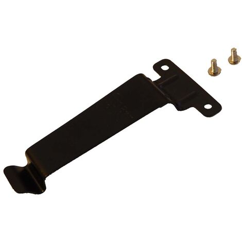 vhbw Clip compatible avec Kenwood TK-320, TK-340, TK-340D, TK-348, TK-3180, TK-3170, TK-3173, TK-3200appareil radio - Vis, métal, noir