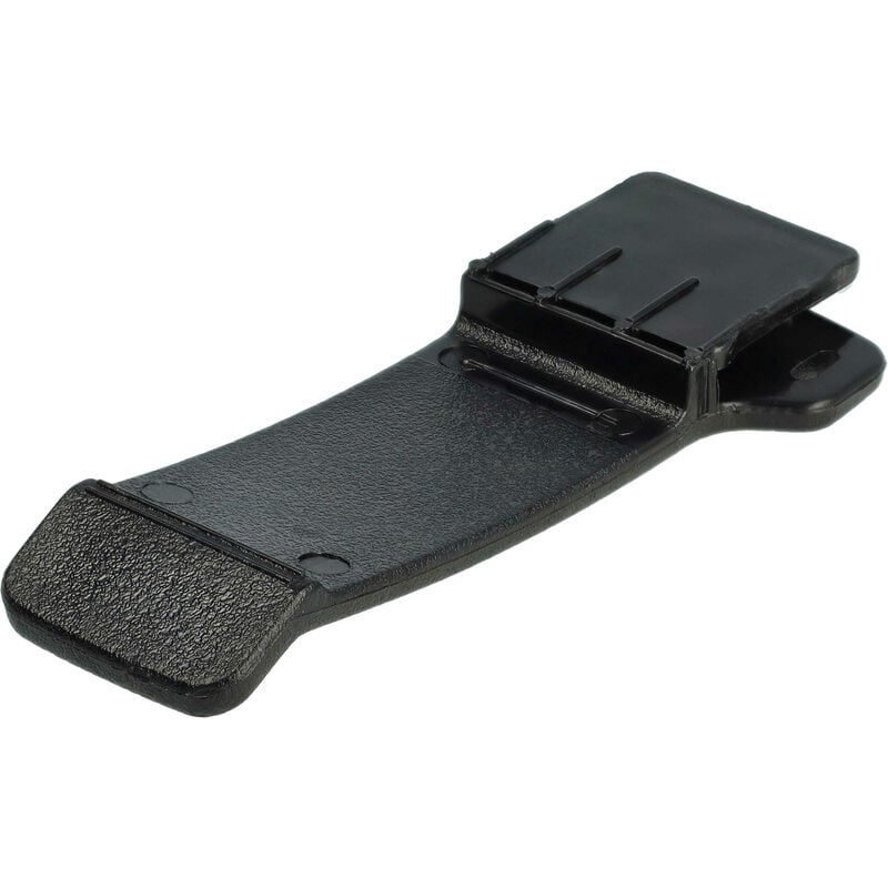 Clip à ceinture compatible avec Icom IC-F11, IC-F11S, IC-F21, IC-F21BR appareil radio - plastique, noir - Vhbw