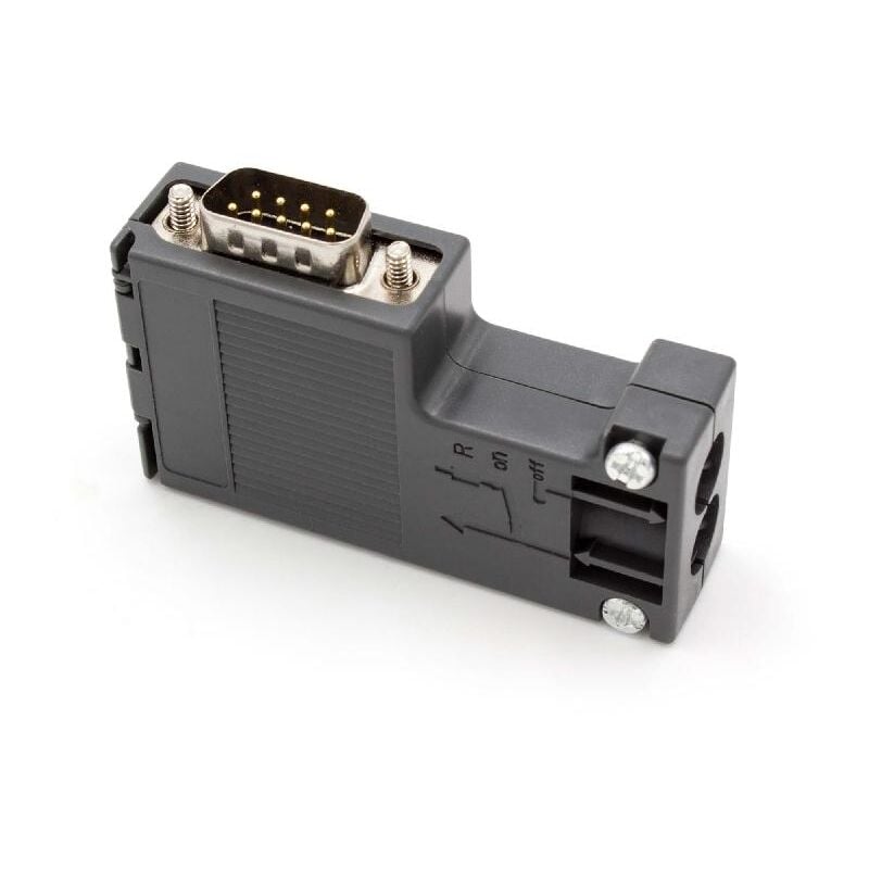 

Conector Bus compatible con Siemens Simatic S7 sistema de red - Clavija cable Bus con interfaz PG, negro - Vhbw
