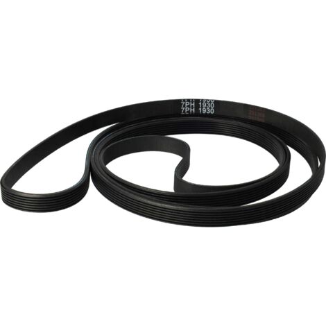 vhbw Correa trapezoidal compatible con AEG Lavatherm 3350, 3330, 3306, 336, 3302, 335, 330, 3300, 33600, 33300, 3360 secadora - 193 cm negro