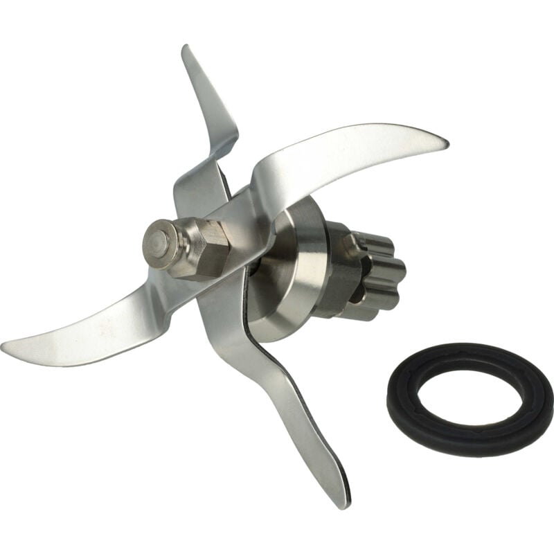 Vhbw - Couteau de mixeur compatible avec Silvercrest SKMK1200C3, 389505, SKMK1100A1 robot culinaire - Avec 4 lames en acier inoxydable
