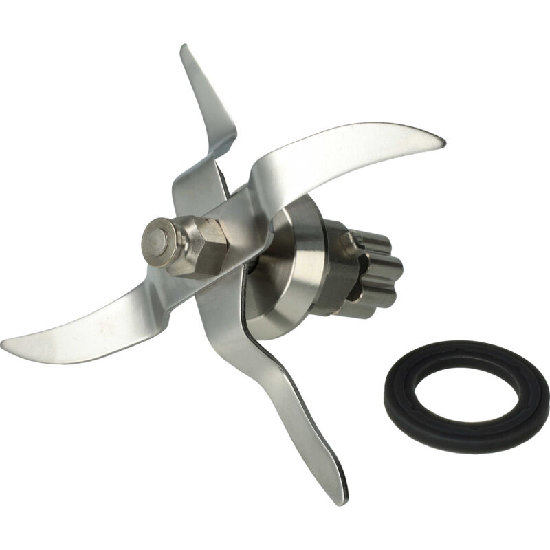Couteau de mixeur remplacement pour Silvercrest SKMK1200C3-28 pour robot culinaire - Avec 4 lames en acier inoxydable - Vhbw