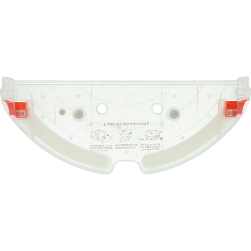 Vhbw - Cover Holder compatible with Roborock T7, T7 Pro Robot Vacuum Cleaner - Water Tank Holder Red Transparent