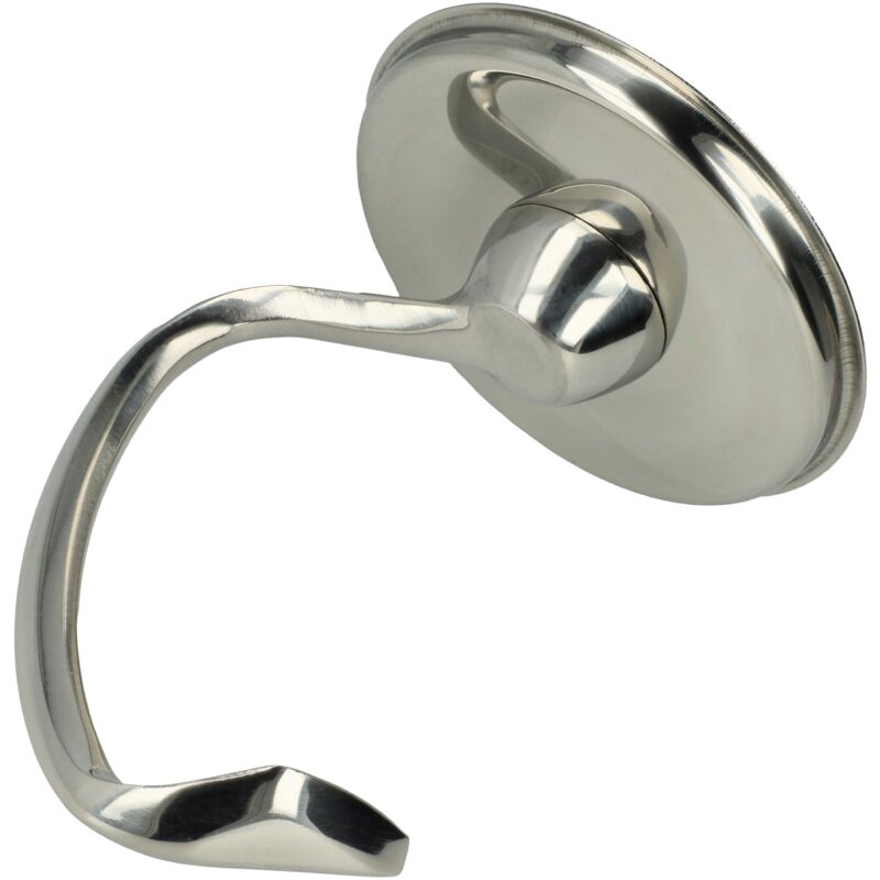 vhbw Crochet pétrisseur compatible avec KitchenAid KSM90, KSM88PSQ, KSM85PS, KSM75 robot culinaire - Pale, 10 x 15 cm, acier inoxydable argenté