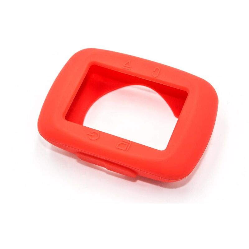 

cubierta compatible con Garmin Edge 200, 500 bicicleta, navegador, GPS - Funda, rojo, silicona - Vhbw