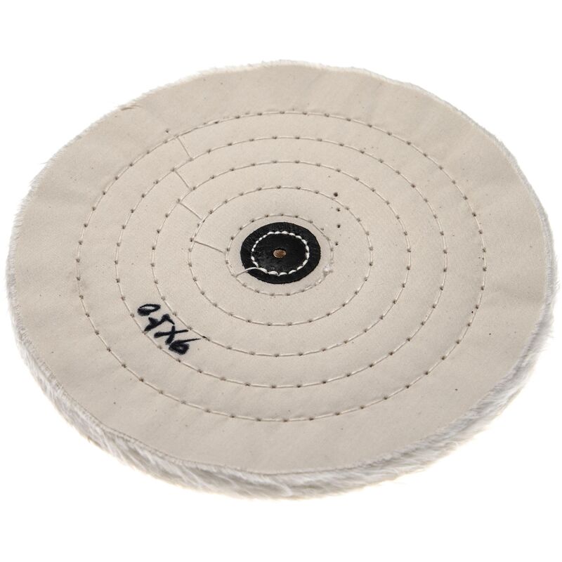 

Disco para todas las amoladoras angulares comunes, taladros - almohadillas de repuesto con diámetro de 21,5 cm, color crema, algodón - Vhbw