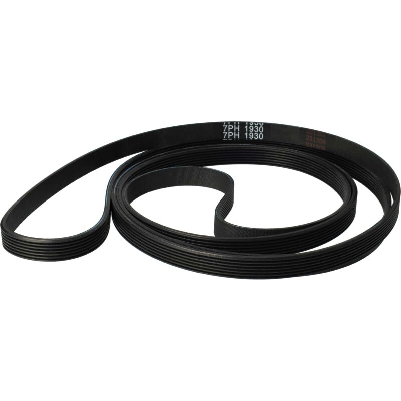 Drive Belt compatible with aeg Lavatherm 321, 320, 310, 3260, 329, 3230, 326, 3200, 325, 3100, 323, 3000 Tumble Dryer - 193 cm, Black - Vhbw