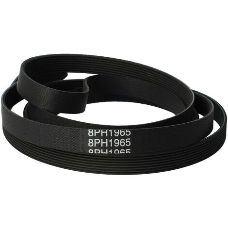 vhbw Drive Belt compatible with Bosch WTG 864 Tumble Dryer - 196.5 cm, Black