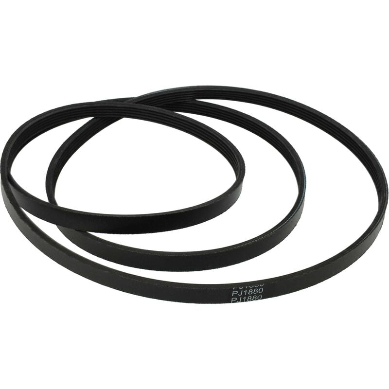 Drive Belt compatible with Miele TWF620WPTWF600-20 Tumble Dryer - 188 cm, Black - Vhbw