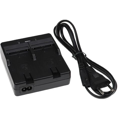 vhbw Dual Ladegerät kompatibel mit Sokkia NET1200, OS FX, PS, RCP4-5 Controlers, SCT6 Messgerät / Akku - Ladeschale, Schwarz, Kunststoff