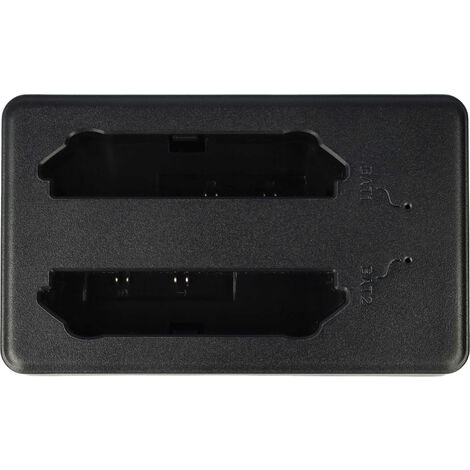 vhbw Dual-Ladestation kompatibel mit Motorola TC72, TC70X, TC75, TC77 Mobiler Computer Barcode Scanner - Schwarz