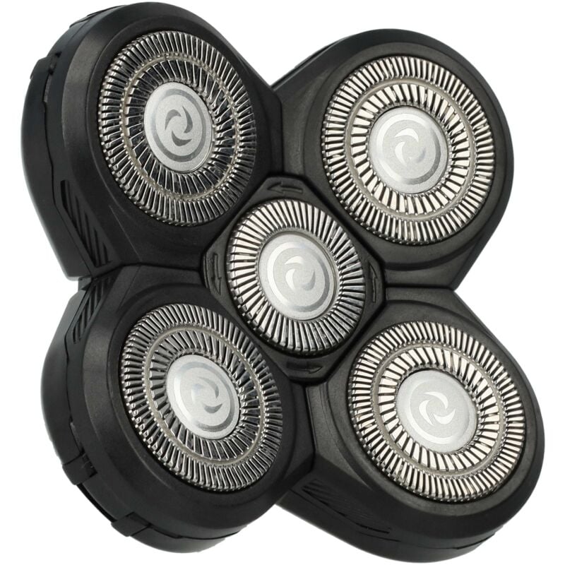 Image of Scherkopf Ersatz für Philips RQ12, RQ50, RQ12+, RQ40 für Elektrorasierer, Schwarz - Vhbw