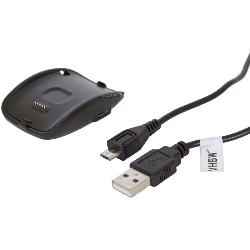 

Estación de carga, soporte de carga, Dock con cable micro USB para reloj Samsung Gear S Smart Watch SM-R750. - Vhbw