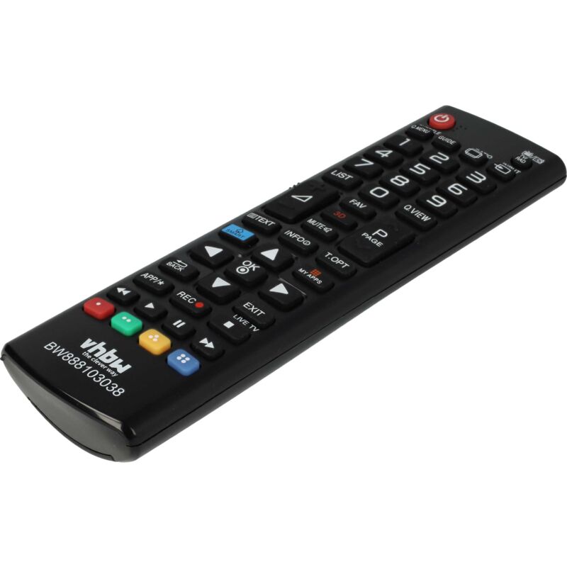 Vhbw Fernbedienung Kompatibel Mit Lg 24lb458a, 28lb490, 22lb454a, 22ly560m, 32lb6500, 28ly560m, 32lb582 Fernseher, Tv - Ersatzfernbedienung