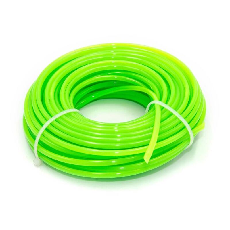 Vhbw - Fil de rechange pour débroussailleuses rotofil 3mm de diamètre compatible avec les débroussailleuses - 15 mètres, vert, nylon, résistant
