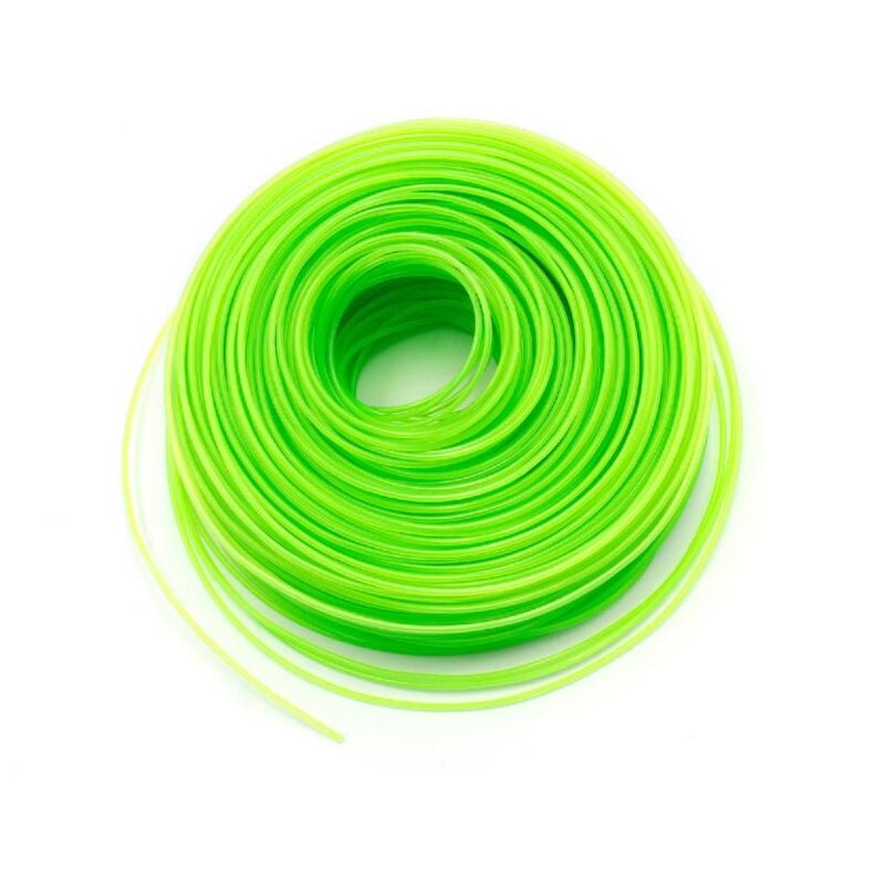Image of Vhbw - filo falciante diametro 2mm per rasaerba decespugliatore - 100 m, verde, nylon, resistente - filo di ricambio per tagliaerba