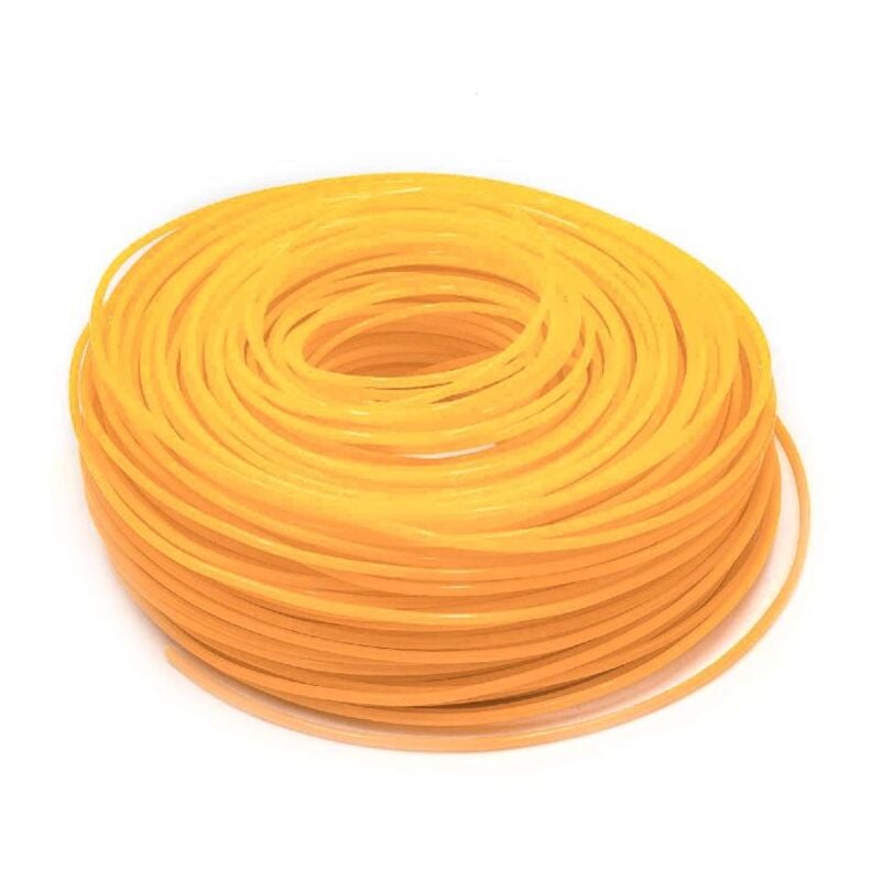 Image of Filo trimmer falciante diametro 2,4mm per rasaerba decespugliatore - 88 m, arancione, nylon, resistente - filo di ricambio per tagliaerba - Vhbw