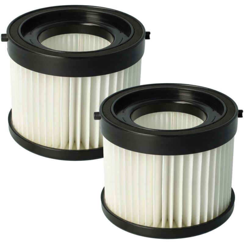 Filter Set 2x Filters compatible with Milwaukee M18 CV-0, M18 cv Vacuum Cleaner - hepa Filter, Allergy Filter - Vhbw
