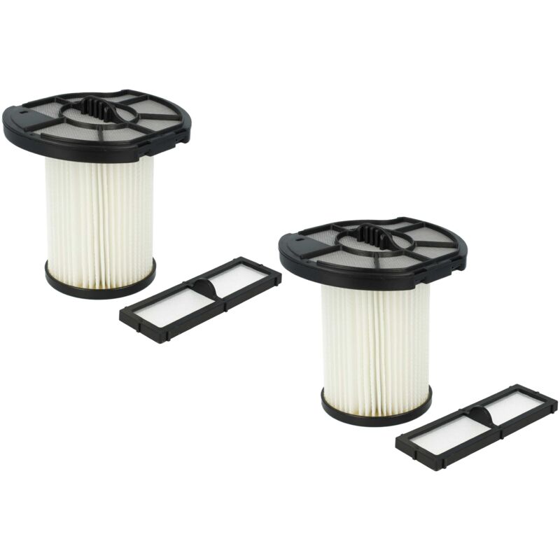 Filter Set compatible with Dirt Devil Centrixx M2882-6, M2882-0, M2882, M2882-1, M2882-5, M2882-4, M2882-3, M2882-2 Vacuum Cleaner - 4x Filter - Vhbw