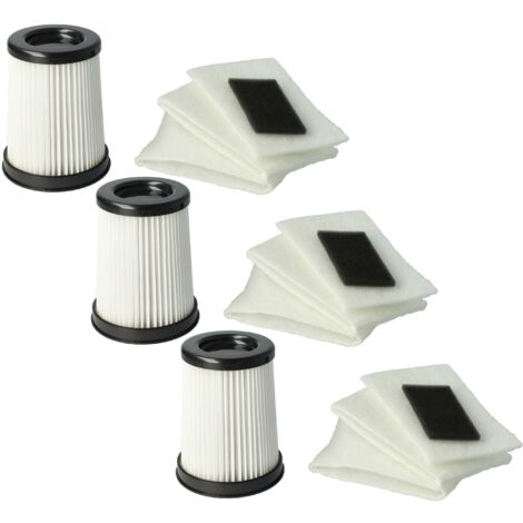 vhbw Filter Set compatible with Dirt Devil M2828-3, M2828-0, M2828-1, M2828-2, M2827-1 Centec, M2827-2, M2828 Centec, M2829-2, M2829-0 Vacuum Cleaner - 15x Filter