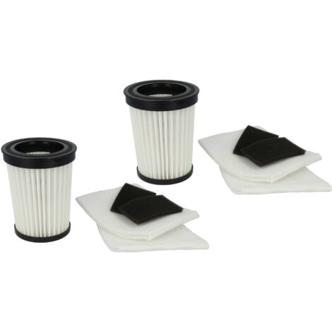 vhbw Filter Set compatible with Dirt Devil M2828-3, M2828-0, M2828-1, M2828-2, M2827-1 Centec, M2827-2, M2828, M2829-2, M2829-0 Centec Vacuum Cleaner - 10x Filter