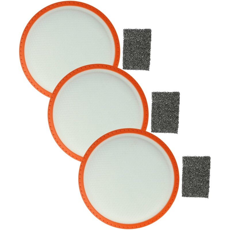 Filter Set compatible with Dirt Devil PowerCyclone M2828-8, M2828-9 Vacuum Cleaner - 6x Filter (pre-motor filter, motor filter) - Vhbw