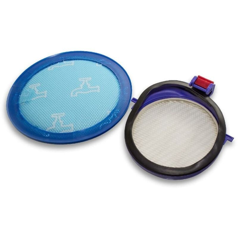 Filter Set compatible with Dyson DC24 Animal, DC24i Vacuum Cleaner - 2x Spare Filter (Post-Motor HEPA-Filter, Pre-Motor Filter) - Vhbw