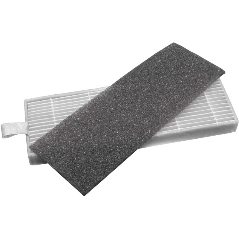 Vhbw - Filter Set compatible with iLife A4, A4s, A6 Vacuum Cleaner Robot - 2x Spare Filters (HEPA-Filter, Foam Filter)