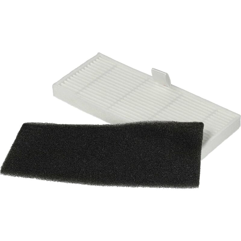 Vhbw - Filter Set compatible with Proscenic M8 Pro Vacuum Cleaner Robot - 2x Spare Filters (fine dust filter, foam filter)