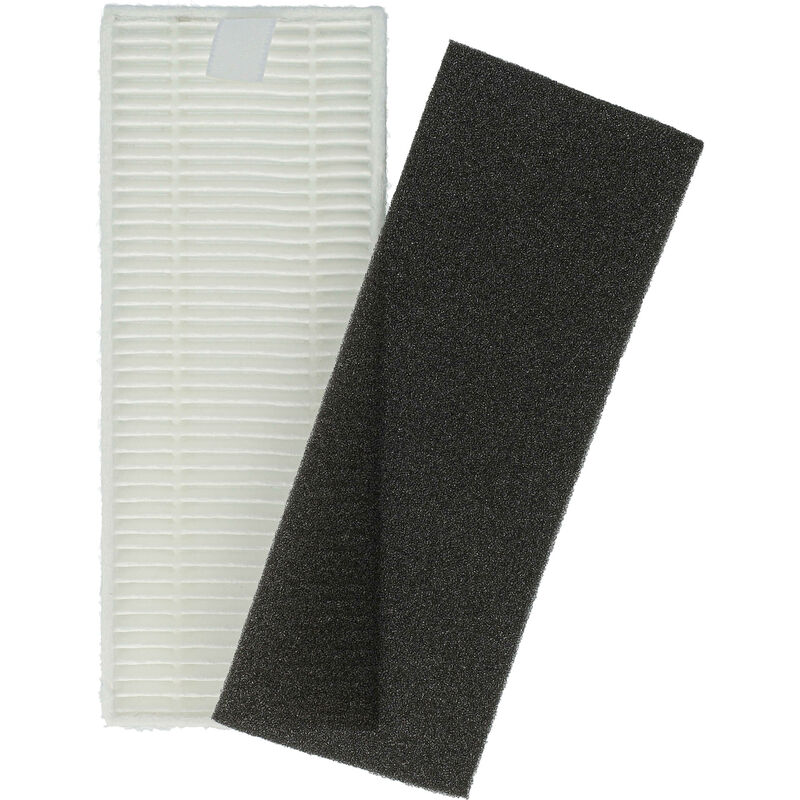 Vhbw - Filter Set compatible with Rowenta X-plorer 45 Series Aqua RR8275, RR6875 Vacuum Cleaner Robot - 2x Spare Filters (filter, foam filter)