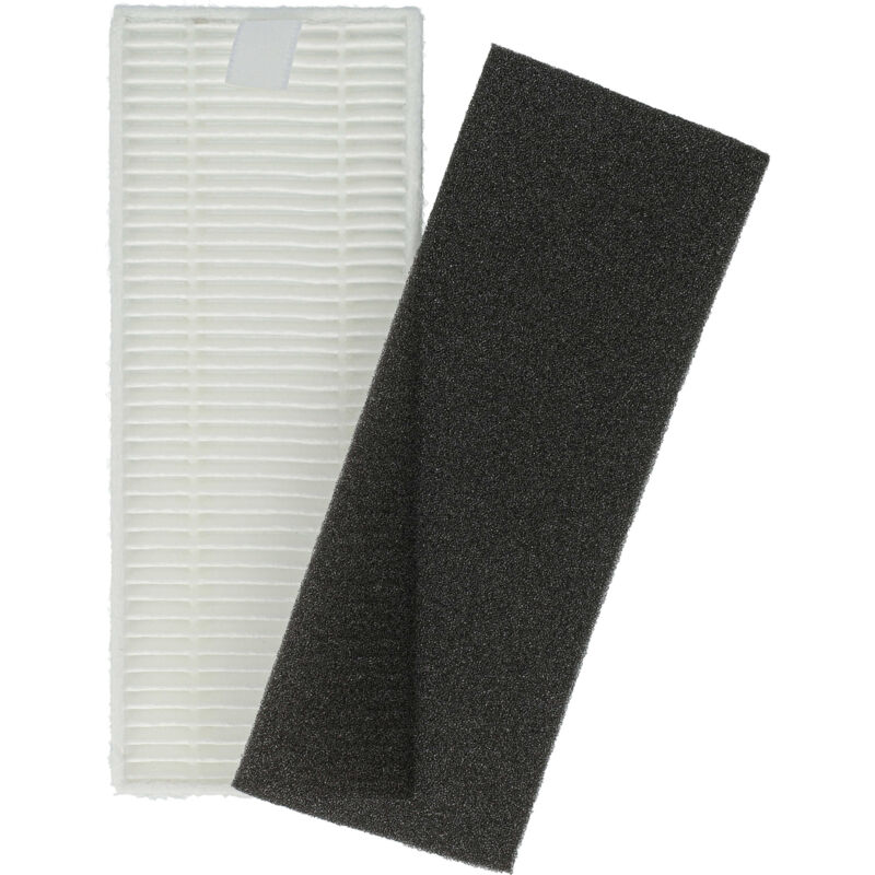 Vhbw - Filter Set compatible with Rowenta X-plorer 45 Series Aqua RR8277WH Vacuum Cleaner Robot - 2x Spare Filters (filter, foam filter)