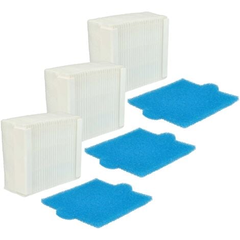 vhbw Filter Set compatible with Thomas Aqua+ Pet & Family Vacuum Cleaner - 6x Filter (special hygiene filter, special hygiene pre-filter)