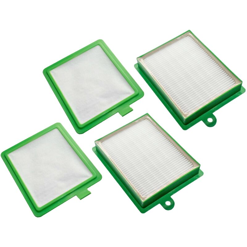 Vhbw - Filter-Set kompatibel mit AEG/Electrolux asc 6935, asc 6925, aos 9352 oxygen Staubsauger - 4x Filter (HEPA-Filter, Mikrofilter)