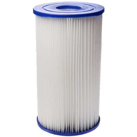 vhbw Filterkartusche kompatibel mit Bestway Flowclear 58391, 9463 l/h Swimmingpool, Filterpumpe - Wasserfilter Weiß
