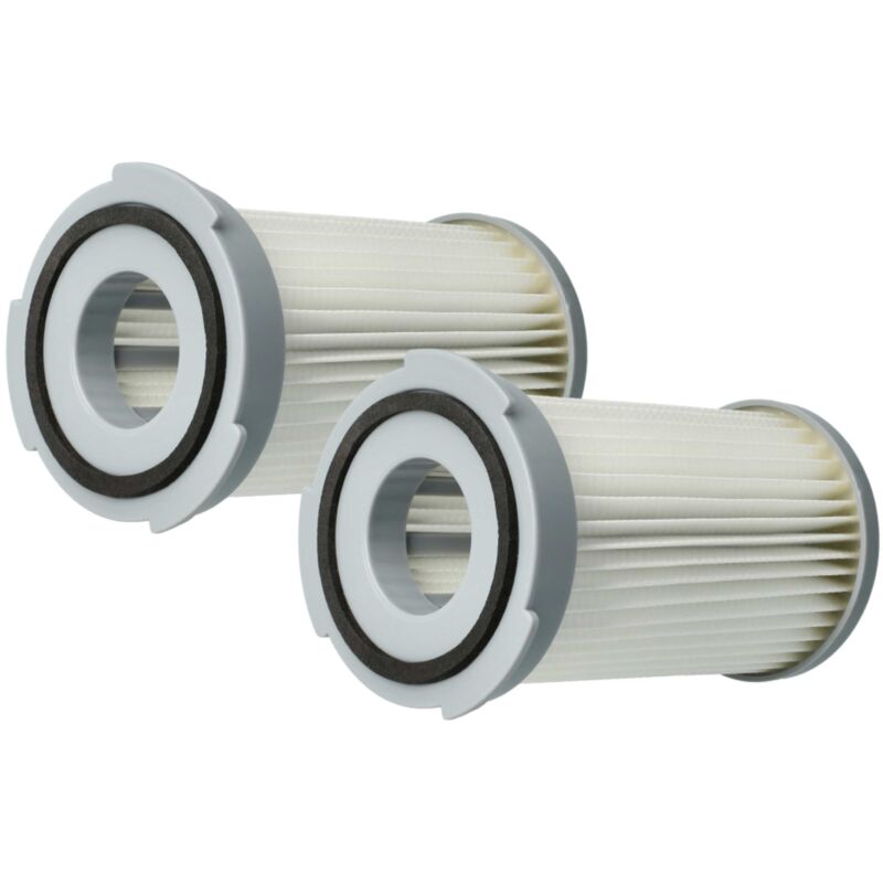 Filterset 2x Staubsaugerfilter kompatibel mit aeg Minion ati 7610, 6730, 6750, 6755, 6756, 6757, 7625 Staubsauger - Abluftfilter, Weiß - Vhbw