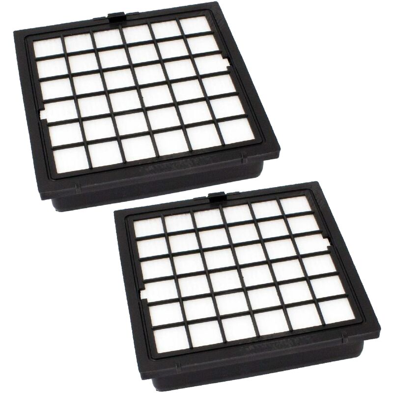 Filterset 2x Staubsaugerfilter kompatibel mit Bosch Ergomaxx bsg 81455 / 14, bsg 82222 / 01 Staubsauger - hepa Filter Allergiefilter - Vhbw