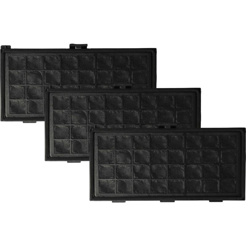 Filterset 3x Staubsaugerfilter kompatibel mit Miele S2131 EcoLine, Black Pearl 2000, S301I Staubsauger - hepa Filter Allergiefilter - Vhbw