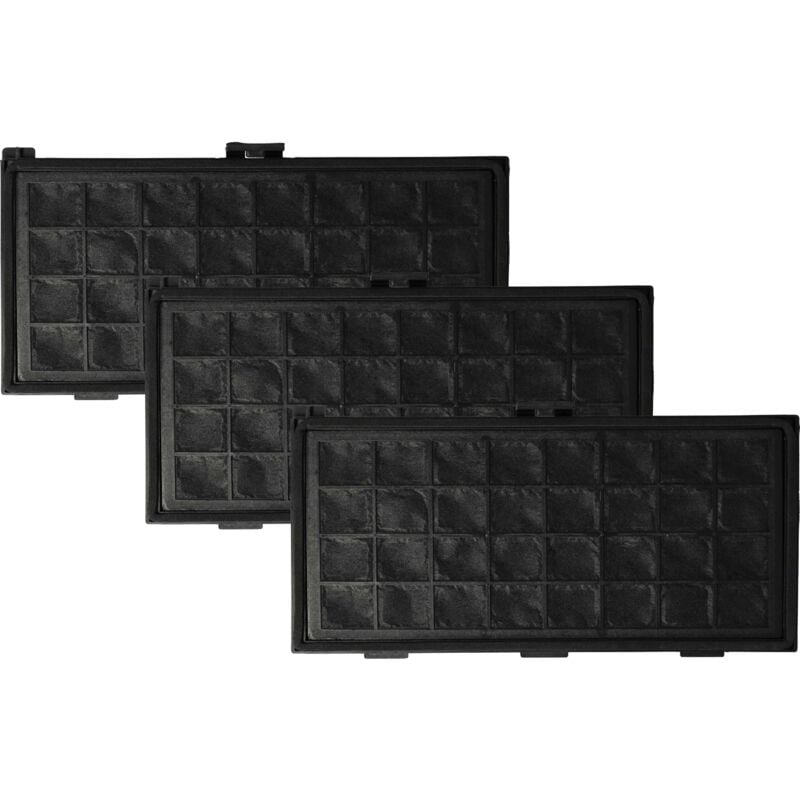Filterset 3x Staubsaugerfilter kompatibel mit Miele S326I, S328I, S334I, S336I, S338I, S342I Staubsauger - hepa Filter Allergiefilter - Vhbw