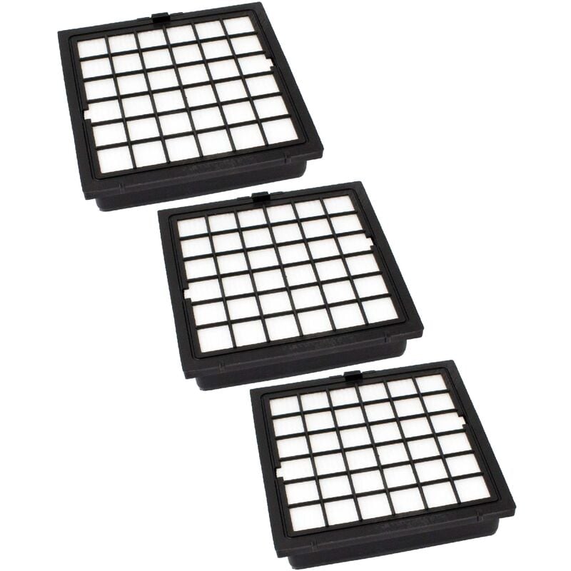 Filterset 3x Staubsaugerfilter kompatibel mit Quelle / Privileg Megaclean VS8PR04/03, 3 Staubsauger - hepa Filter Allergiefilter - Vhbw