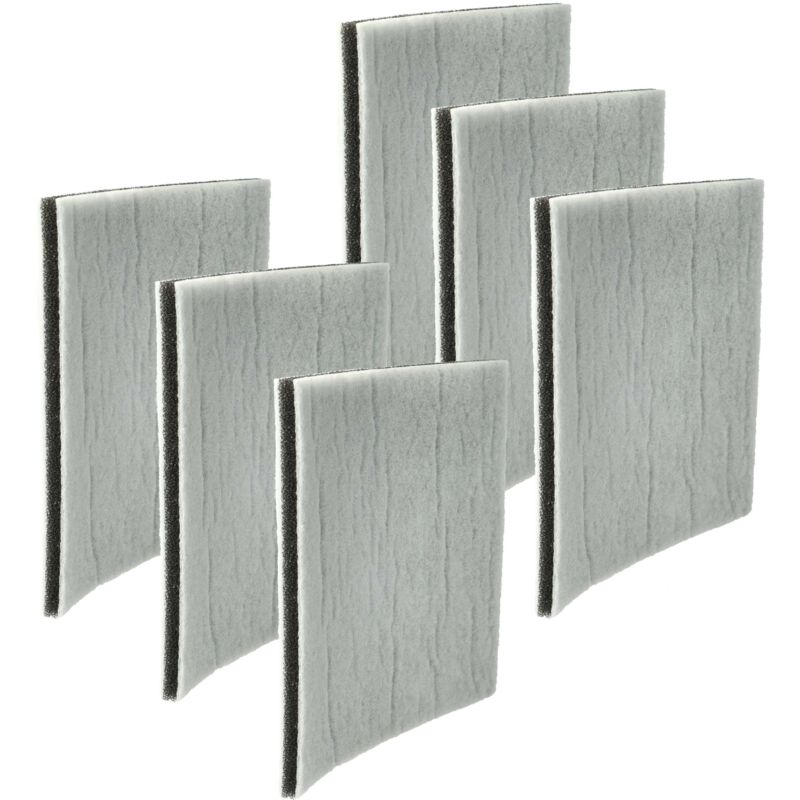 Filterset 6x Motorschutz-Filter kompatibel mit Philips Mobilo HR8564/11, HR8564B, HR8565, HR8565B, HR8566, HR8566/11, HR8566/12 Staubsauger - Vhbw