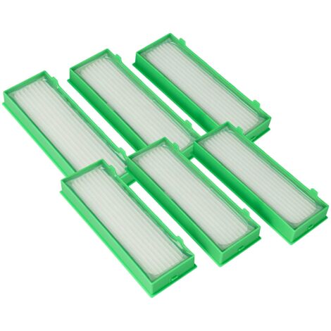 vhbw Filterset 6x Staubsaugerfilter kompatibel mit Vorwerk Kobold VR-300, VR300, VR-200, VR200 Staubsauger - HEPA Filter Allergiefilter